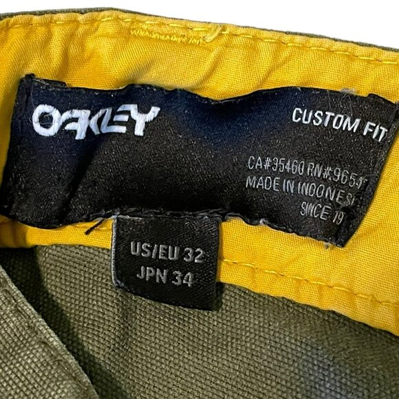Oakley Icon Worker Pants Custom Fit Dark Brush Green Men's Size 32 - Picture 7 of 8